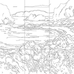 Line drawing with grid
