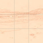 Sepia sketch with grid