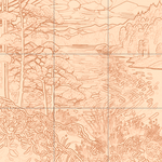 Sepia sketch with grid