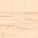 Sepia sketch with grid