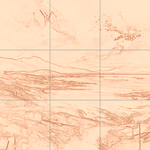 Sepia sketch with grid