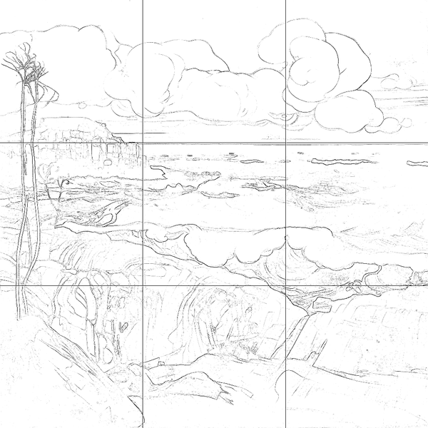 Sketch with grid