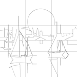 Line drawing with grid