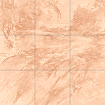 Sepia sketch with grid