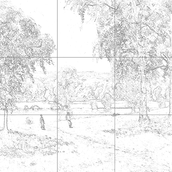 Sketch with grid