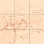 Sepia sketch with grid