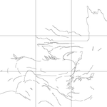 Line drawing with grid