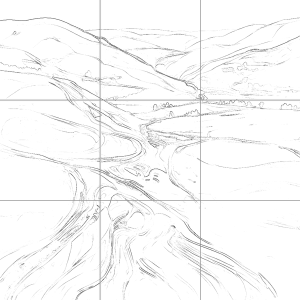 Sketch with grid