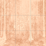 Sepia sketch with grid