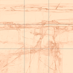 Sepia sketch with grid