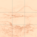 Sepia sketch with grid