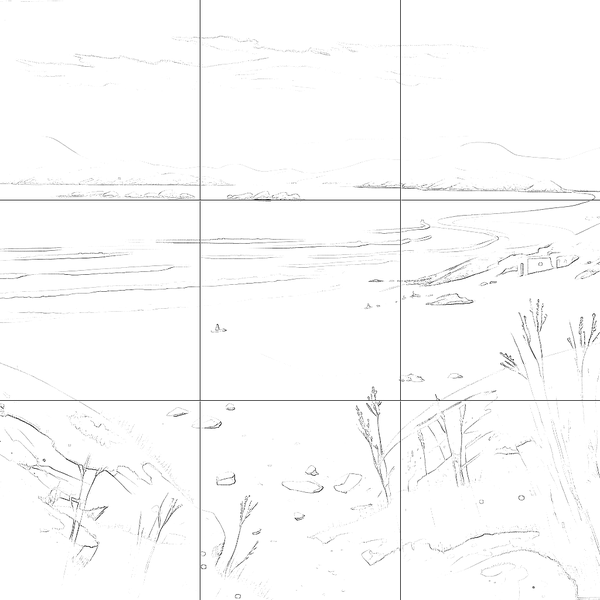 Sketch with grid