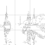 Line drawing with grid