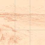 Sepia sketch with grid