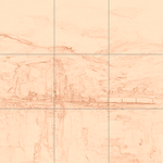 Sepia sketch with grid