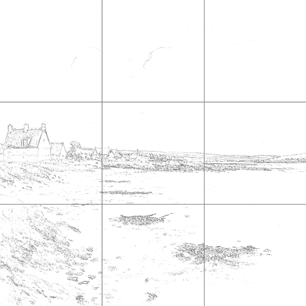 Sketch with grid