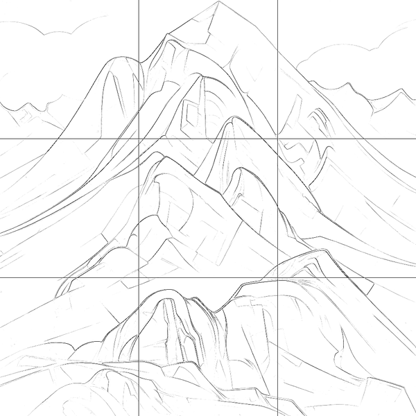 Sketch with grid