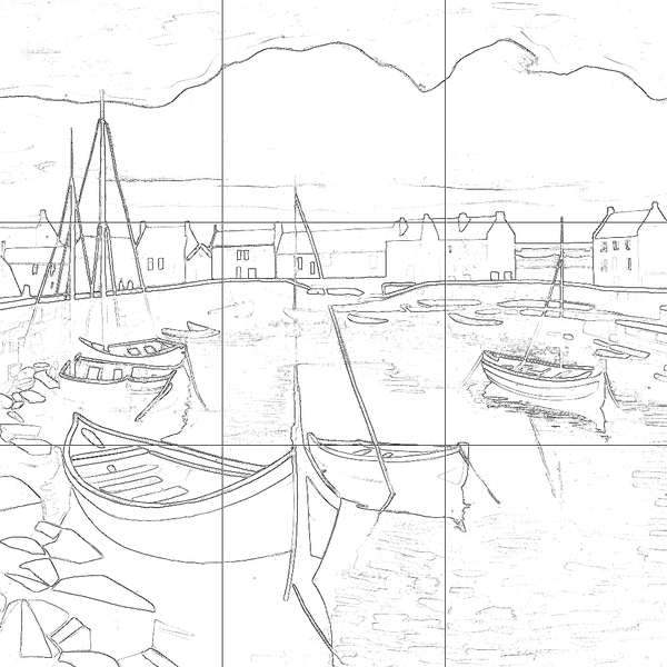 Sketch with grid