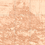 Sepia sketch with grid