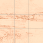 Sepia sketch with grid