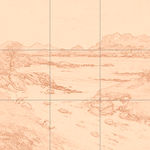 Sepia sketch with grid