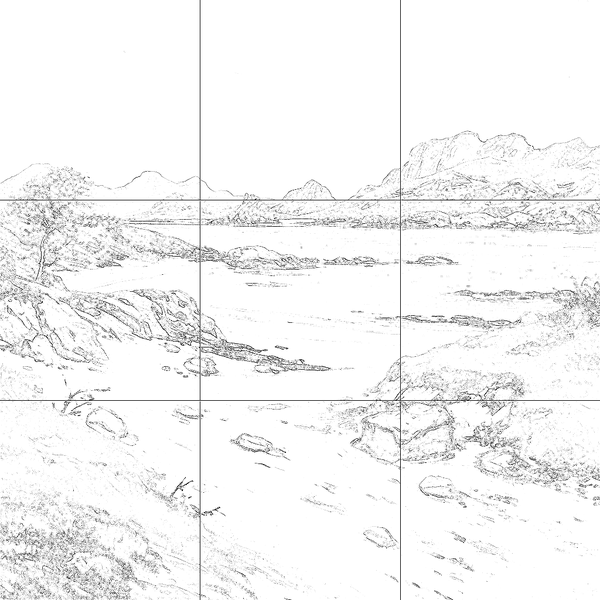 Sketch with grid