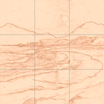 Sepia sketch with grid