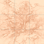 Sepia sketch with grid