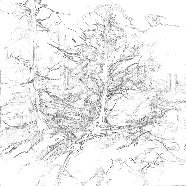 Sketch with grid