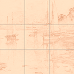 Sepia sketch with grid