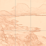 Sepia sketch with grid