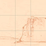 Sepia sketch with grid