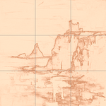 Sepia sketch with grid