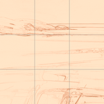 Sepia sketch with grid