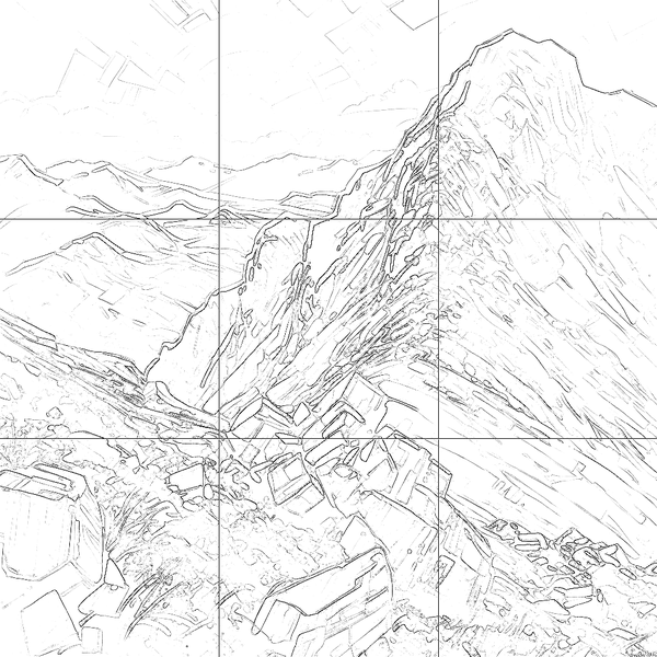 Sketch with grid