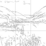 Line drawing with grid