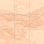 Sepia sketch with grid