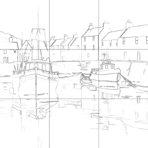 Sketch with grid