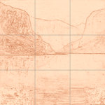 Sepia sketch with grid