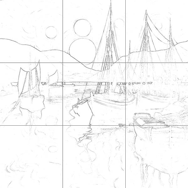 Sketch with grid