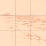 Sepia sketch with grid