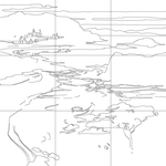 Line drawing with grid