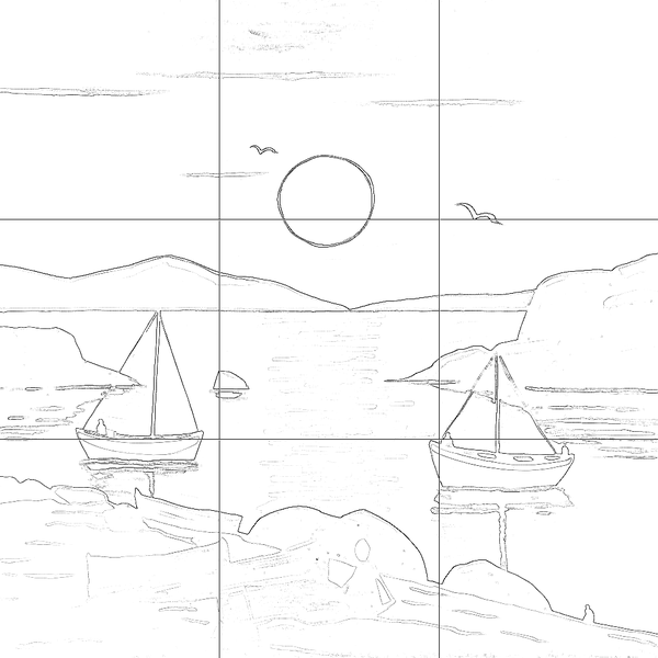 Sketch with grid