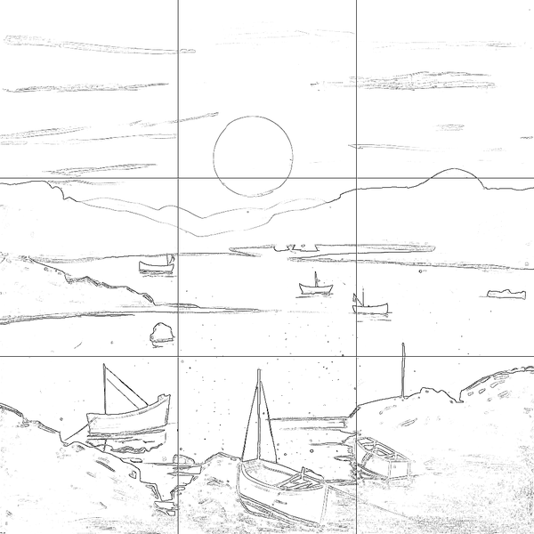 Sketch with grid