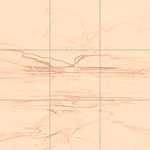 Sepia sketch with grid