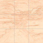 Sepia sketch with grid