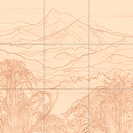 Sepia sketch with grid