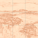 Sepia sketch with grid