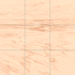 Sepia sketch with grid