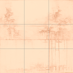 Sepia sketch with grid